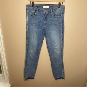Flying Monkey Medium Wash Raw Hem Skinny Jeans size 29
